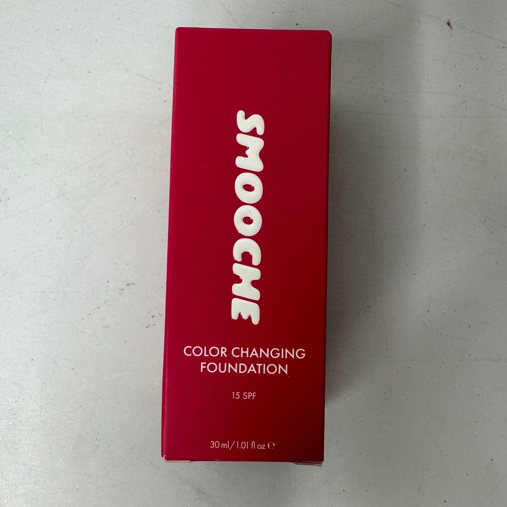 Smooche Color Changing Foundation SPF 15 Self Adjusting Pigments 30ml Vegan NEW